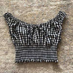 j. galt gingham marilyn top